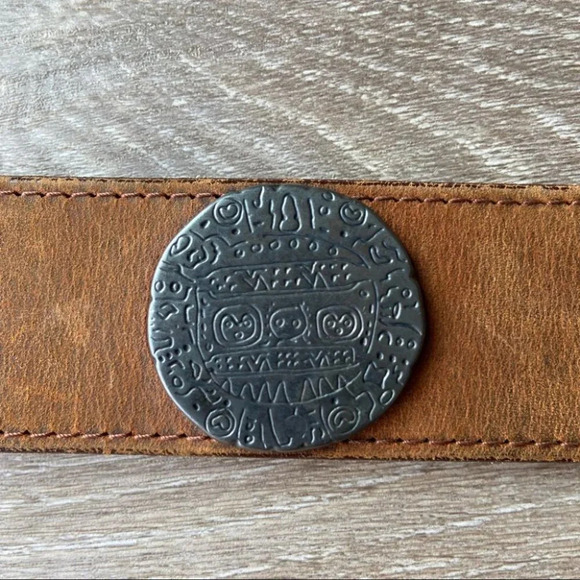 Vintage Kudos Boho Western Leather Belt - Picture 6 of 14